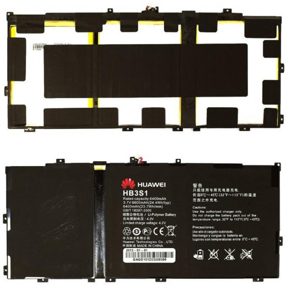 Huawei Batteria HB3S1 6400mAh Li-Ion per 10.1 MediaPad 10 FH