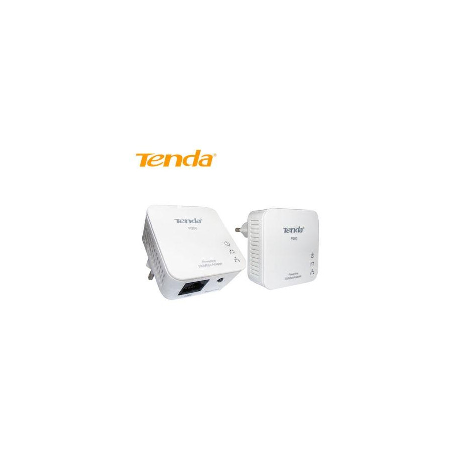 Tenda P200 Powerline Kit 2 Mini Adapter Up to 200Mbps