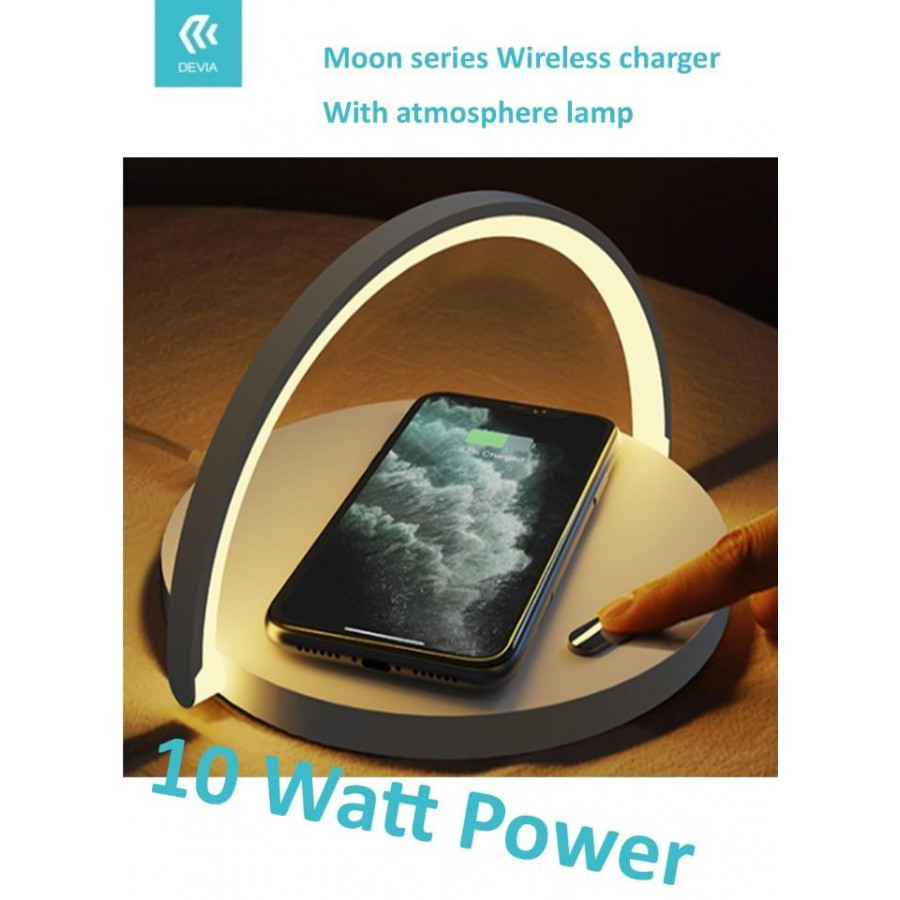 Caricatore Wireless 10W con Luce Regolabile Modello EL104