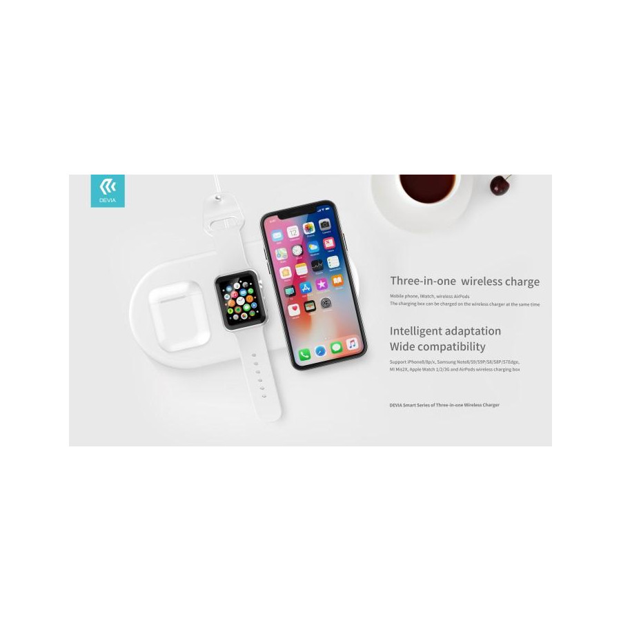 Caricatore Wireless Smartphone per Apple Watch e Airpod 18W