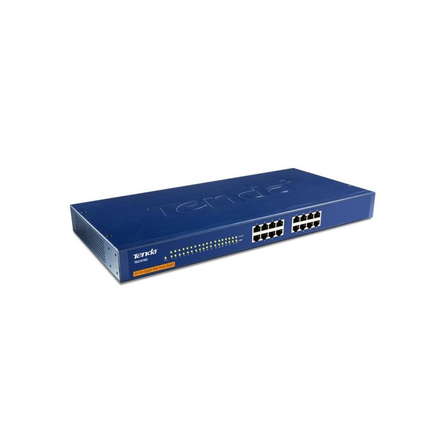 Switch 16 Porte Gigabit Installabile a Rack Blu TEG1016G