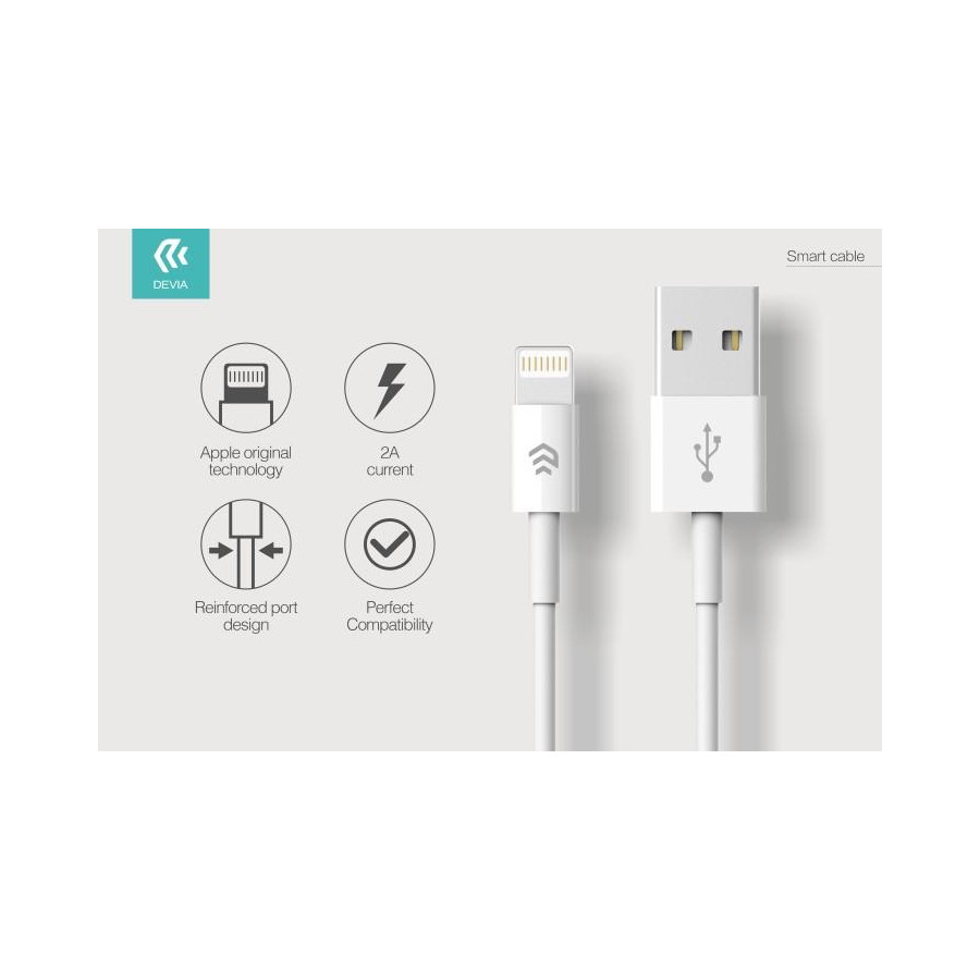 Cavo Dati e Carica Lightning iPhone e iPad IOS 8  Bianco