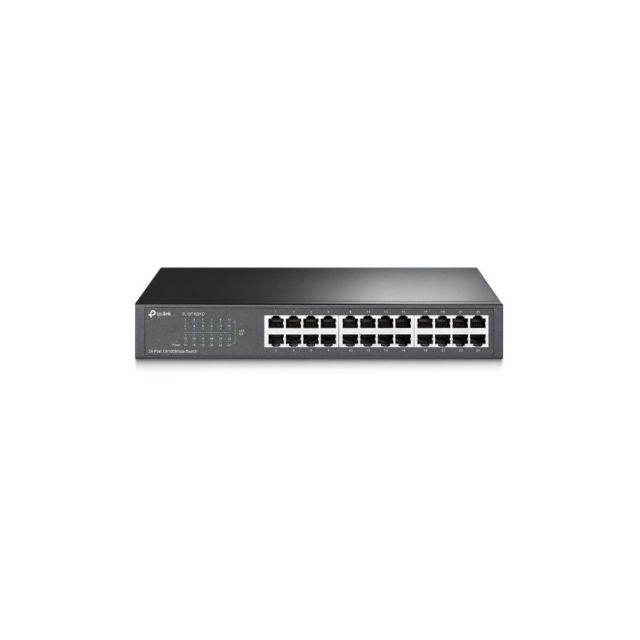 Switch desktop 24 porte 10/100Mbps in acciaio TL-SF1024D