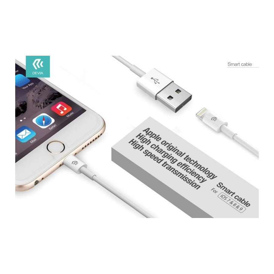 Cavo Serie Smart Lightning Apple Lunghezza 2 metri Bianco