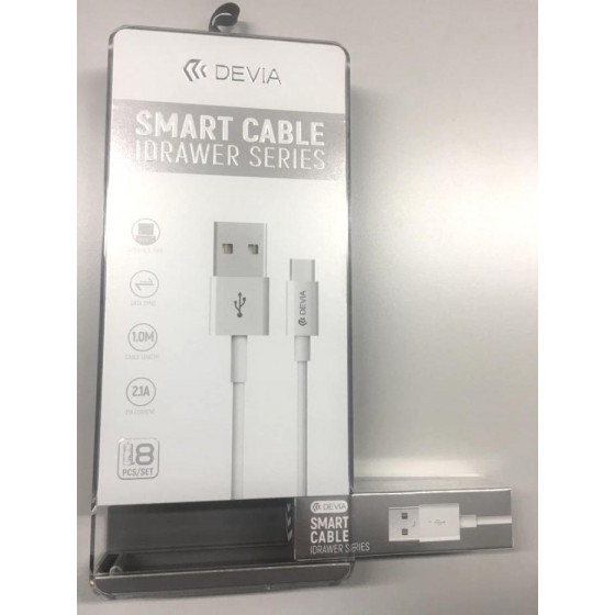 Set 8 cavi 1Mt Lightning con blister dosatore Idriver Bianco