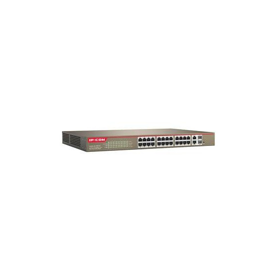 Switch managed 24 porte 100M+2 port Gigabit TP/SFP Combo PoE