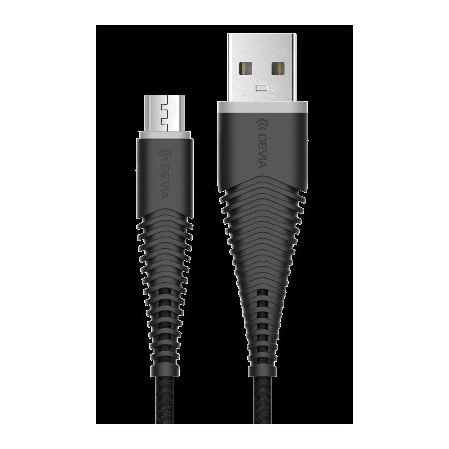 Cavo Fish Devia Android m-Usb 1.5mt Alta Resistenza Nero
