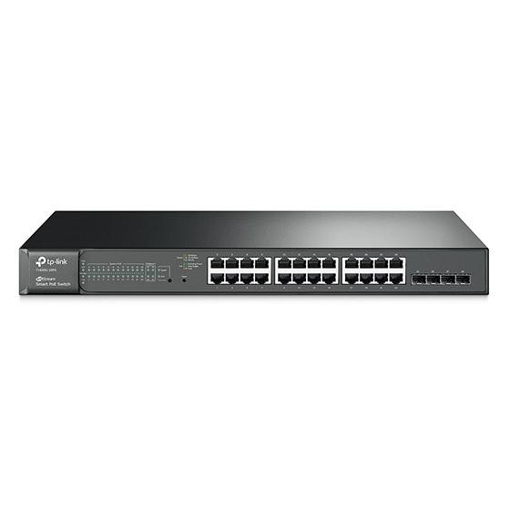 Switch managed 24 porte PoE + 4 SFP 192W TP-Link T1600G-28PS