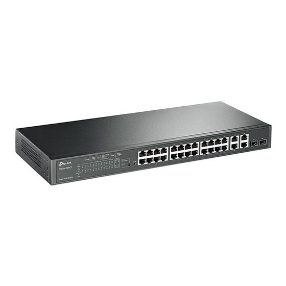 Switch managed L2 24 porte 10/100MBps PoE + 4 Gigabit/2 SFP