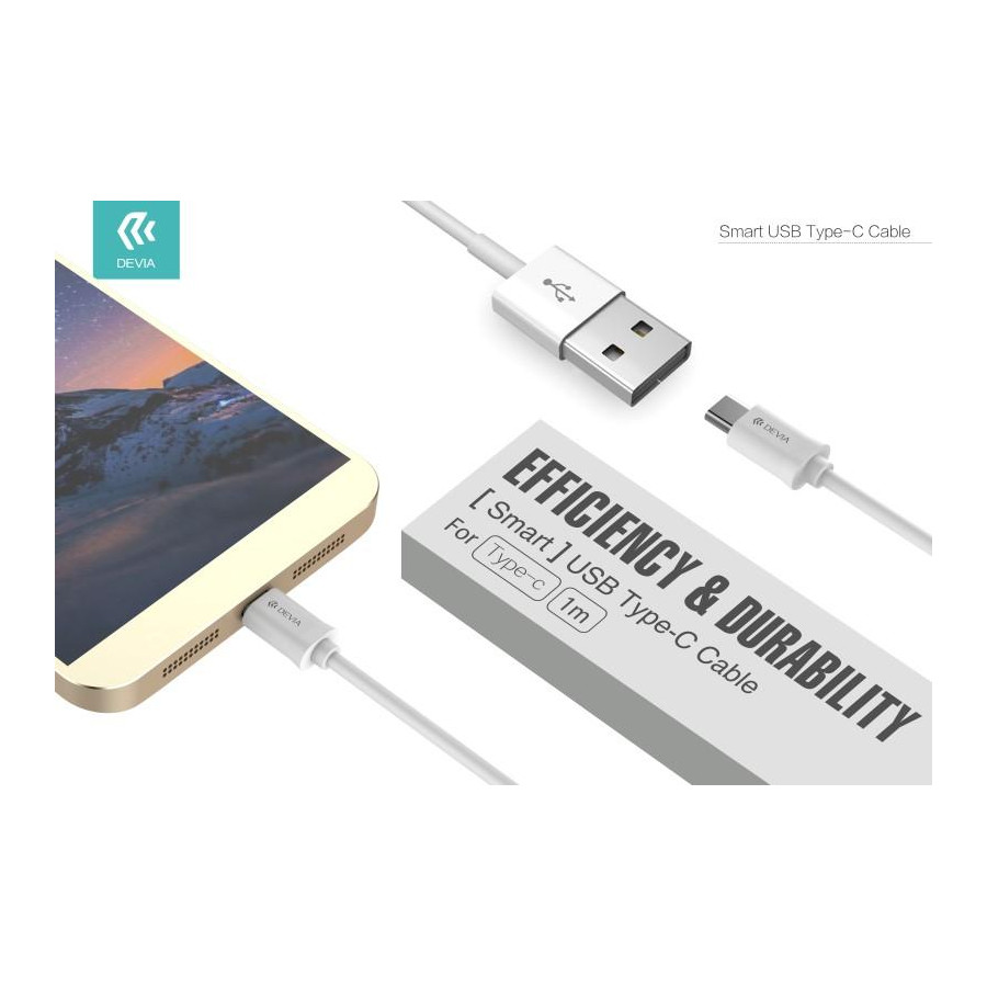 Cavo Serie Smart Type-C Lunghezza 2 metri Bianco