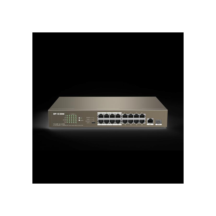 Switch 16 porte PoE 100Mb 1 porta 1Gbps + SFP F1118P-16-150W