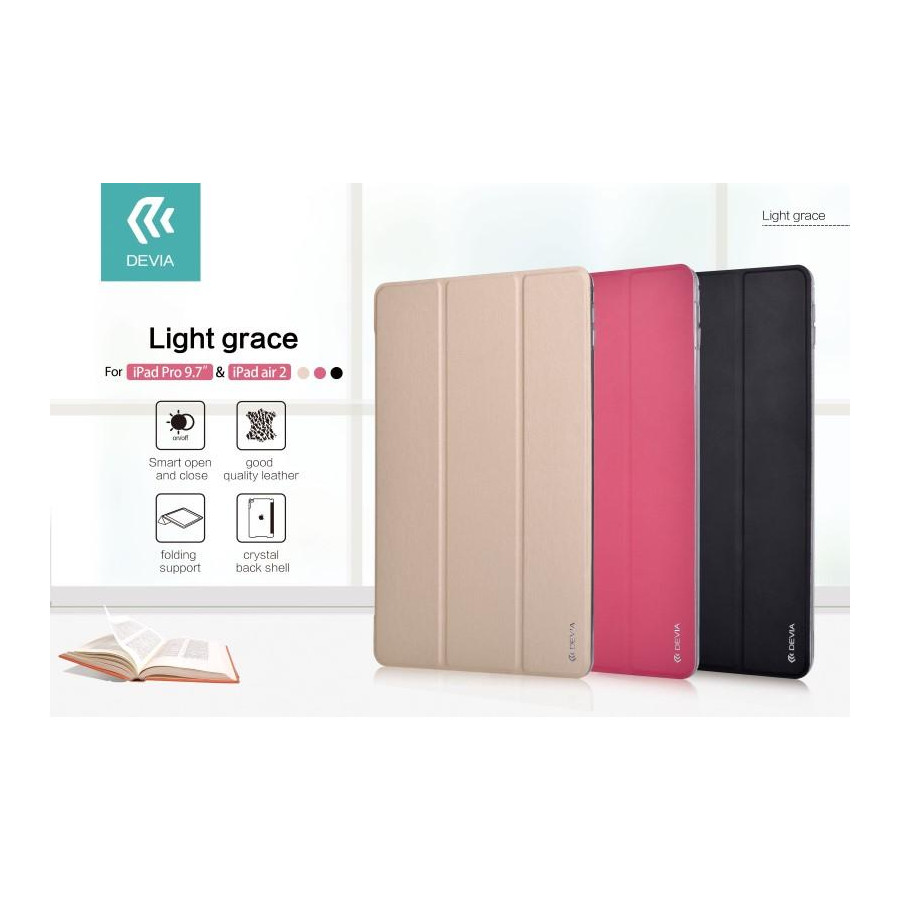 Cover Light grace Per iPad Air 2 & Pro 9.7 con On/Off Gold