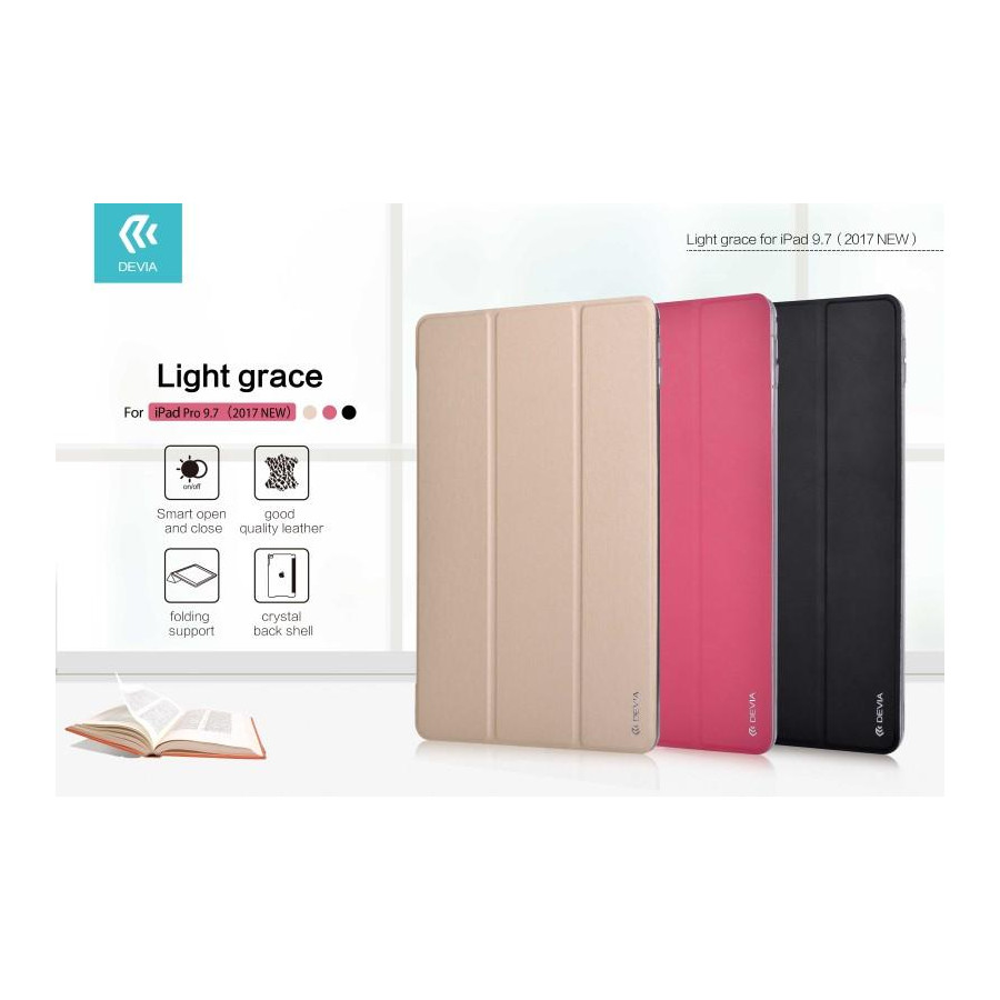 Cover Light grace per iPad Pro 9.7 - 2017 in Pelle Nera