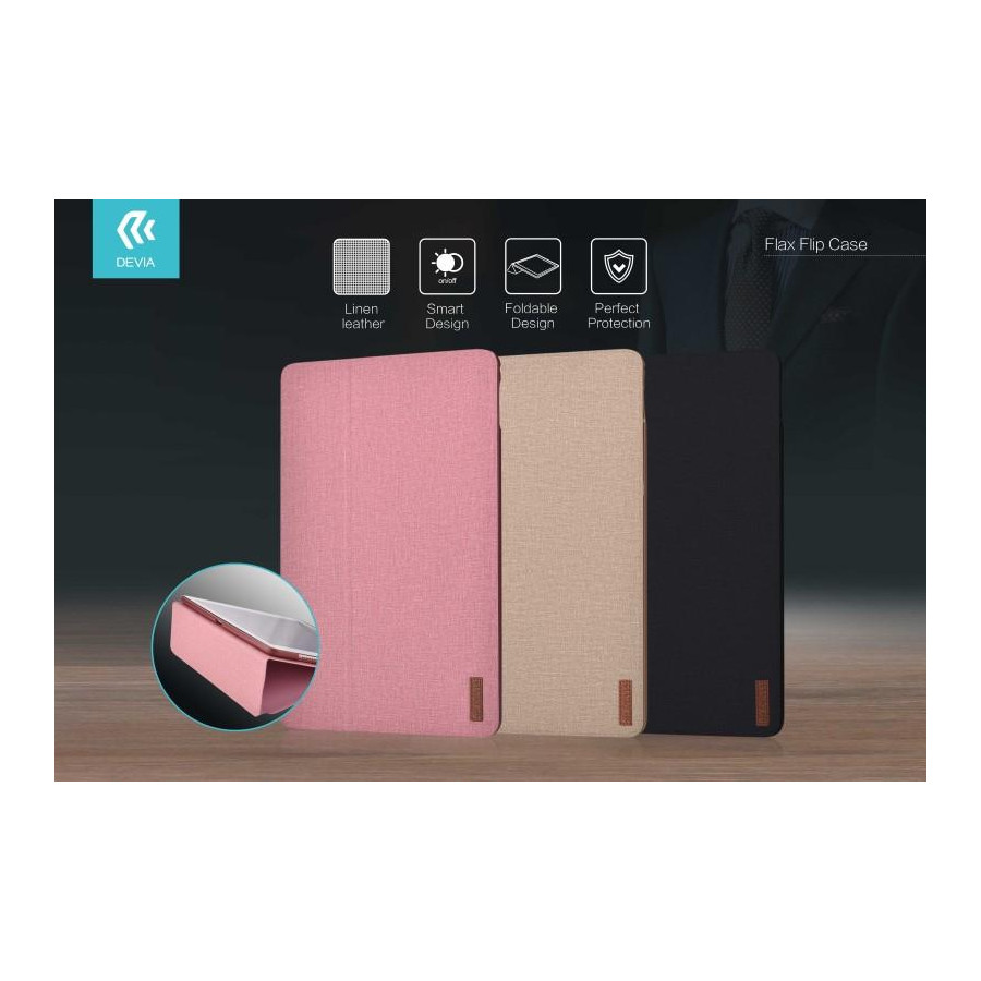 Cover Flax Flip Case per iPad Pro 12.9 in Pelle Nera
