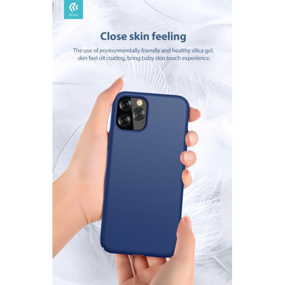 Cover in Silicone e protezione camera per iPhone 11 Blu