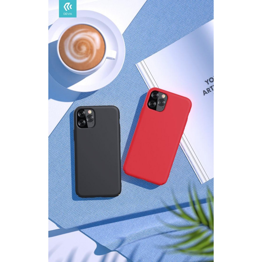 Cover in Silicone e protezione camera per iPhone 11 Nera