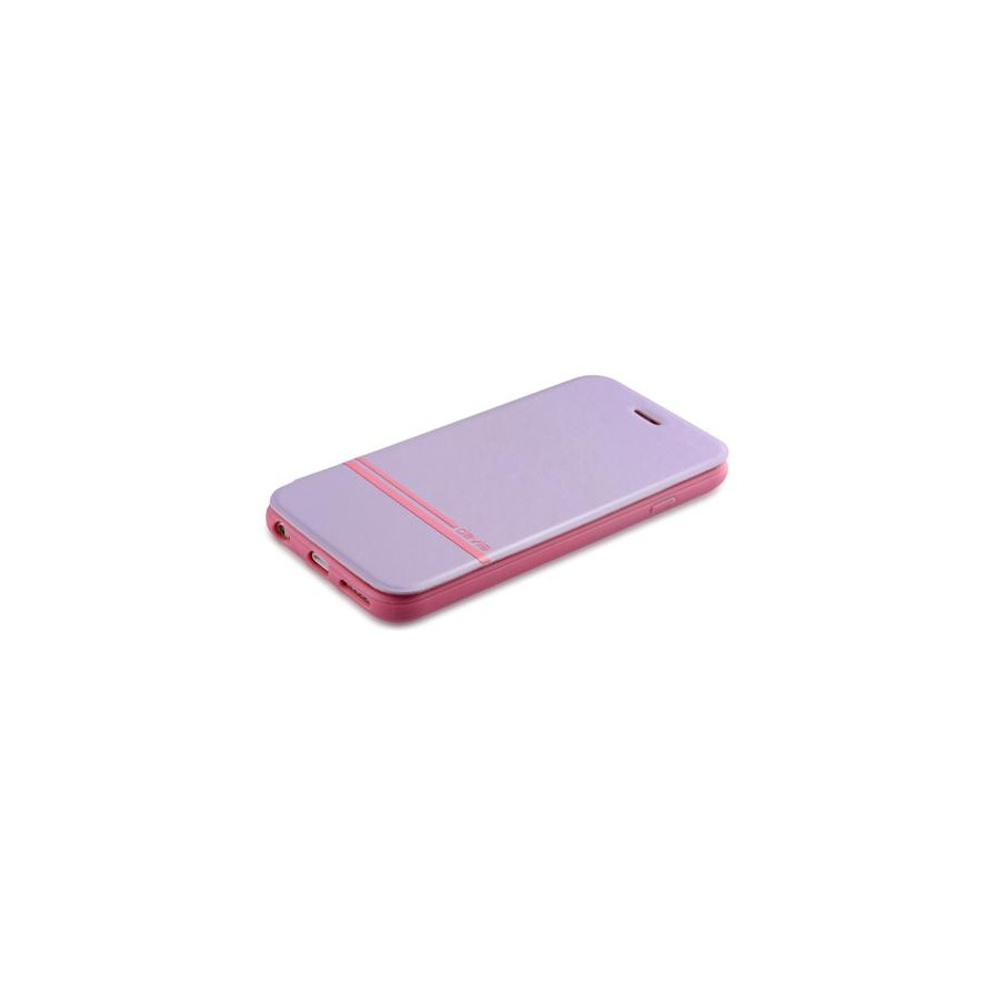 Cover a Libro per Iphone 6 con Stampa in Seta colore Viola
