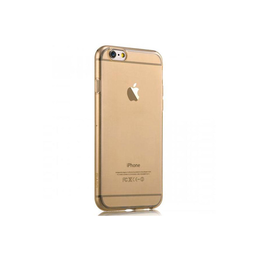 Cover for Iphone 6-Super Slim 0,5mm TPU Crystal Champagne