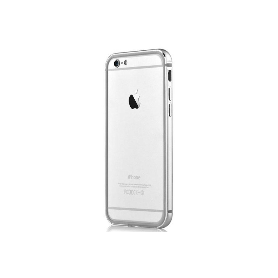Cover Bumper Alluminio Per iPhone 6 e 6S Colore Argento