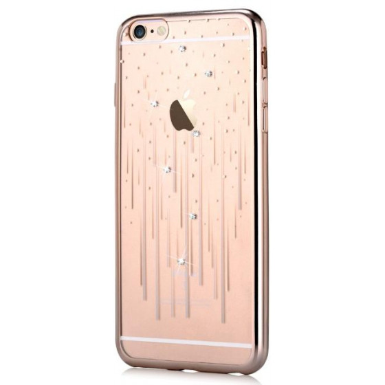 Cover Crystal Meteor per iPhone 6S/6 Colore Champagne Gold