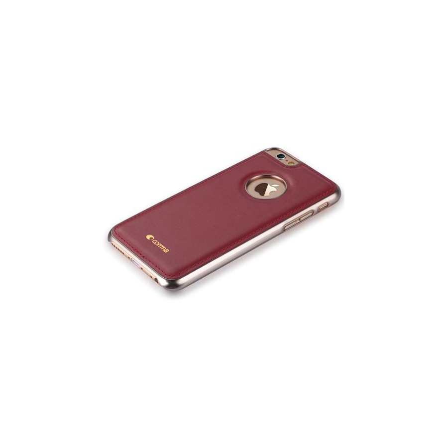 Custodia in Pelle Vista Logo per iPhone 6S/6 Bordeaux