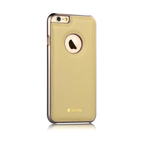 Custodia in Pelle Vista Logo per iPhone 6S/6 Champagne Gold