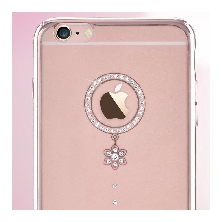 Custodia Swarovski per iPhone 6/6S Crystal Camelia Bianca