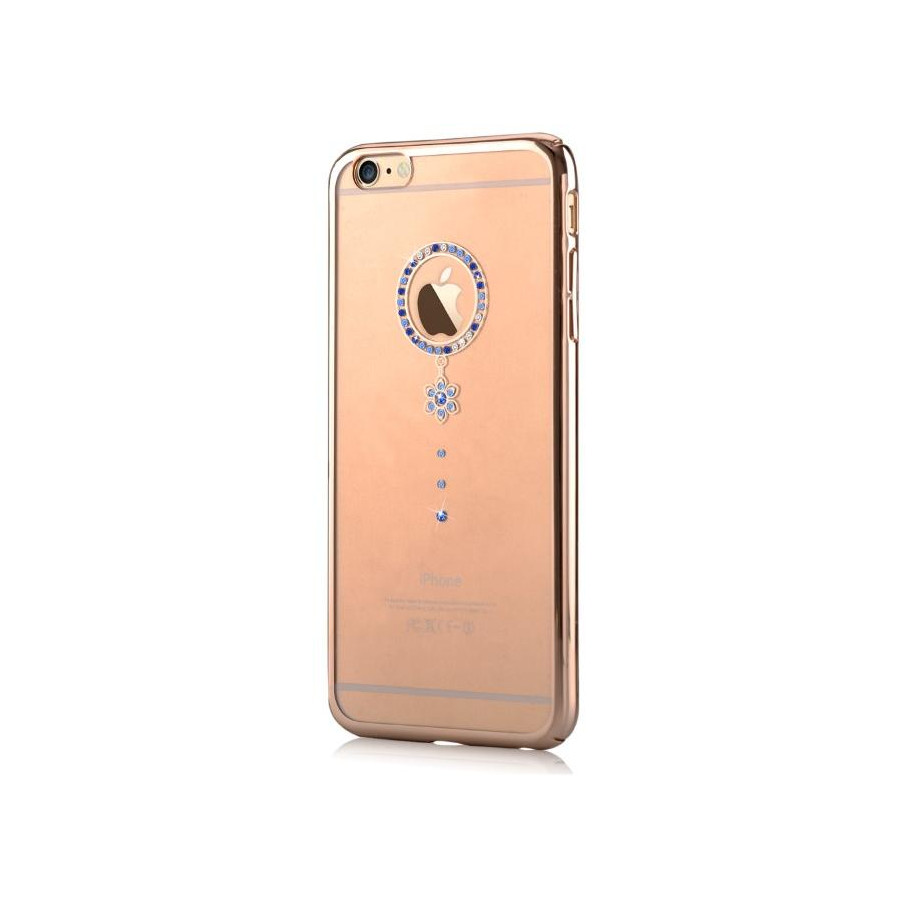 Custodia Swarovski per iPhone 6/6S Crystal Camelia Blu G