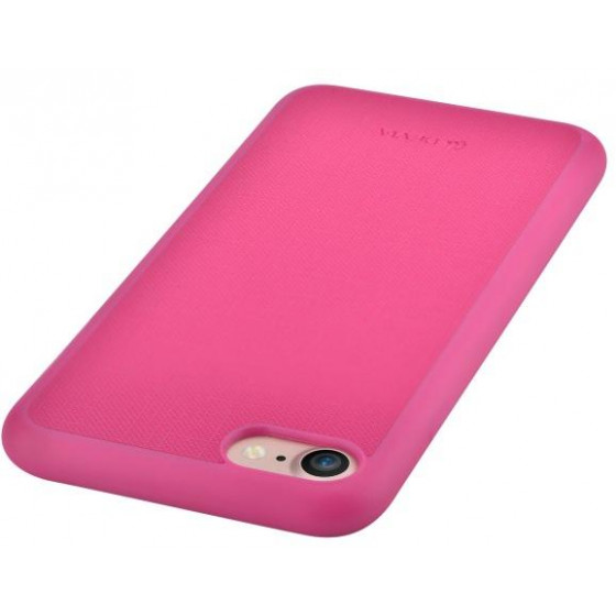 Cover Jelly slim in Pelle per iPhone 6S/6 Plus Rosso Porpora