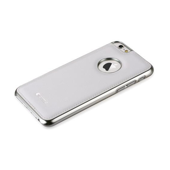 Custodia in Pelle Vista Logo per iPhone 6S/6 Plus Bianca