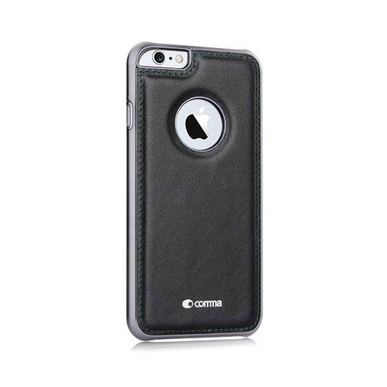 Custodia in Pelle Vista Logo per iPhone 6S/6 Plus Nera
