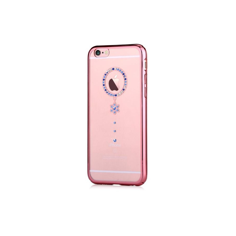 Cover Swarovski iPhone 6/6S Plus Crystal Camelia Blu RG