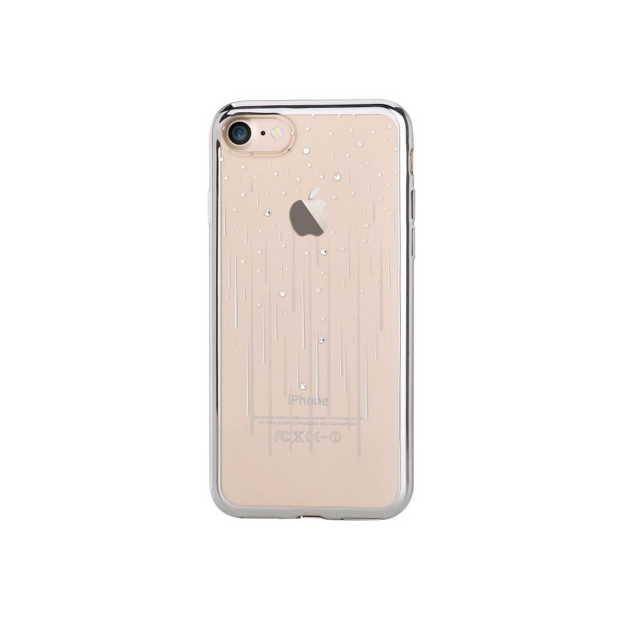 Cover Soft Meteor Crystals from Swarovski iPhone 7 Silver