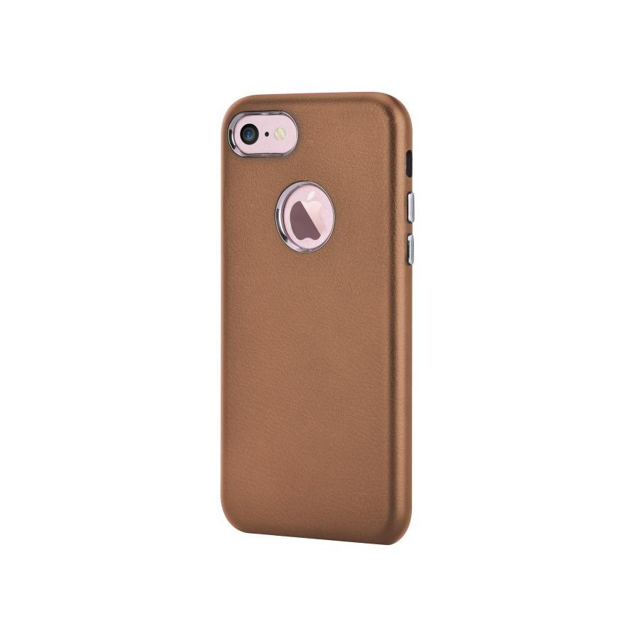 Cover Successor con Vista Logo per iPhone 7 Marrone
