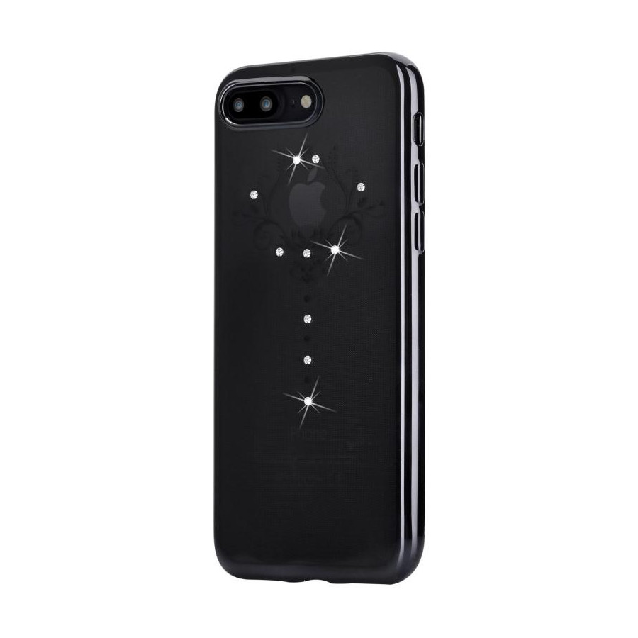 Cover Soft Iris Crystals from Swarovski iPhone 7 Nera