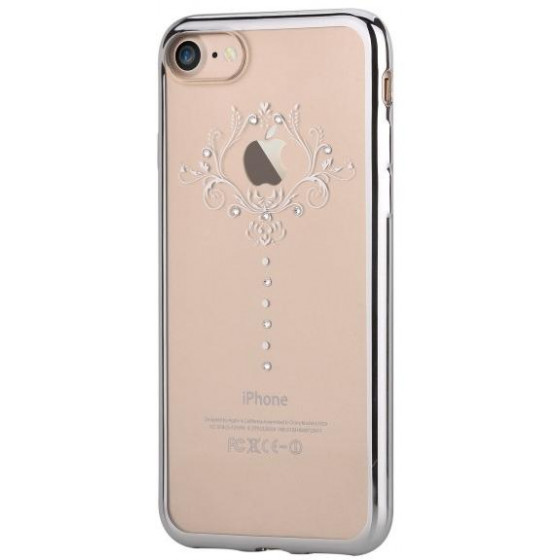 Cover Soft Crystal Iris Swarovsky iPhone 7 Plus Silver