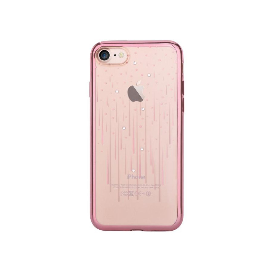 Cover Soft Crystal Meteor Swarovsky iPhone 7 Plus Rose Gold
