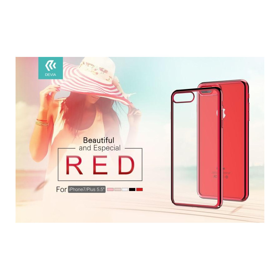 Cover Devia Glimmer 2 per iPhone 7 Plus Rossa