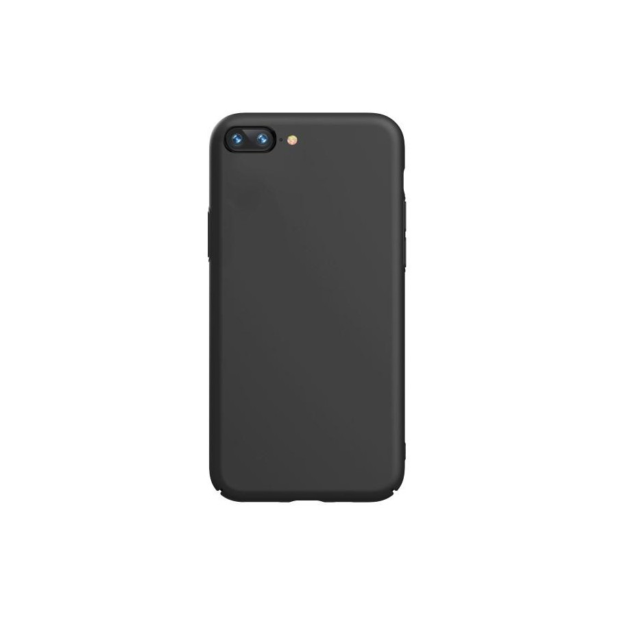 Cover in silicone con interno microfibra per iPhone SE2 Nera
