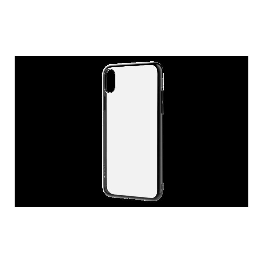 Cover Glitter Soft per iPhone X Nera