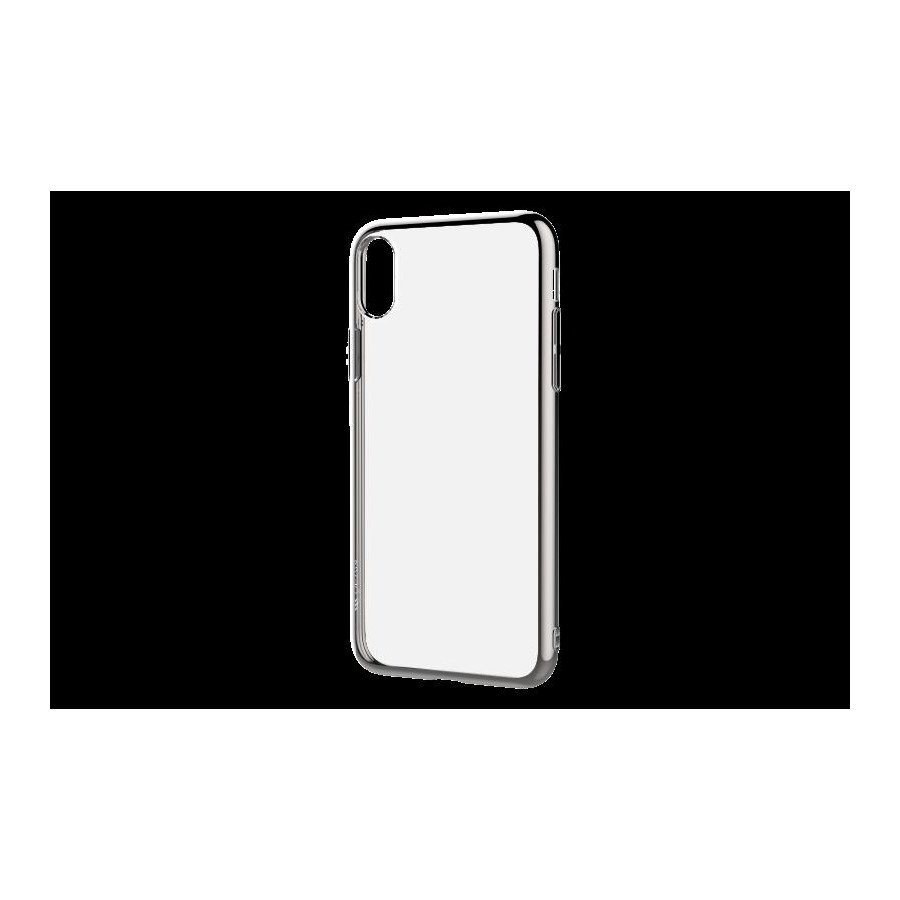 Cover Glitter Soft per iPhone X Silver