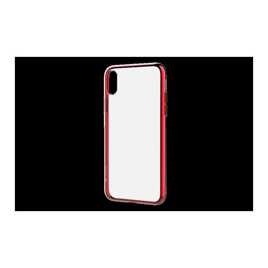 Cover Glitter Soft per iPhone X Rossa