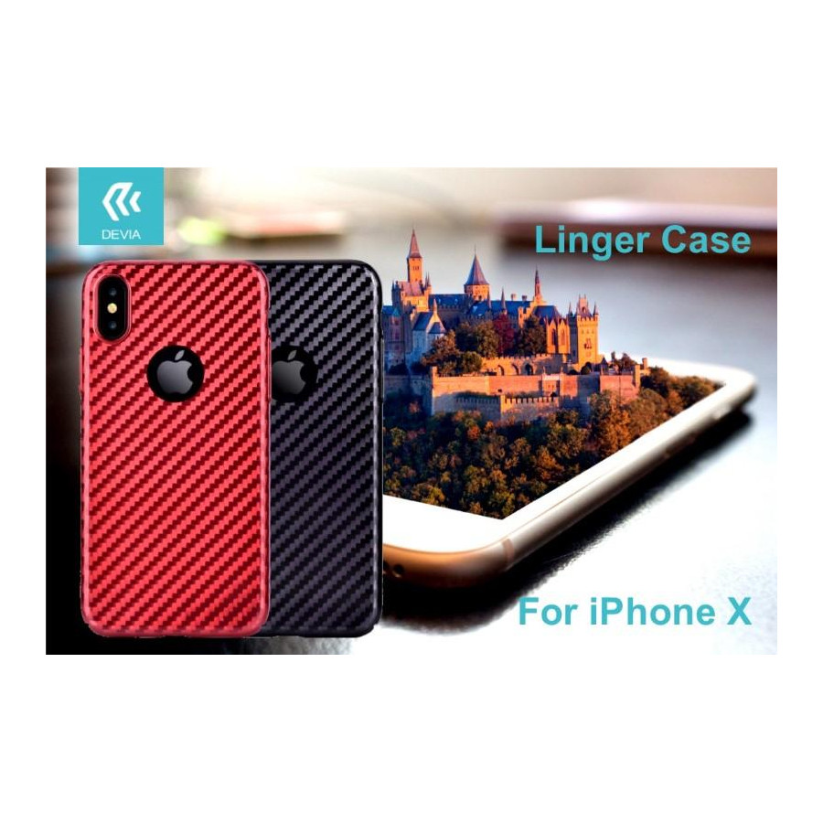Cover Linger per iPhone X Nera 