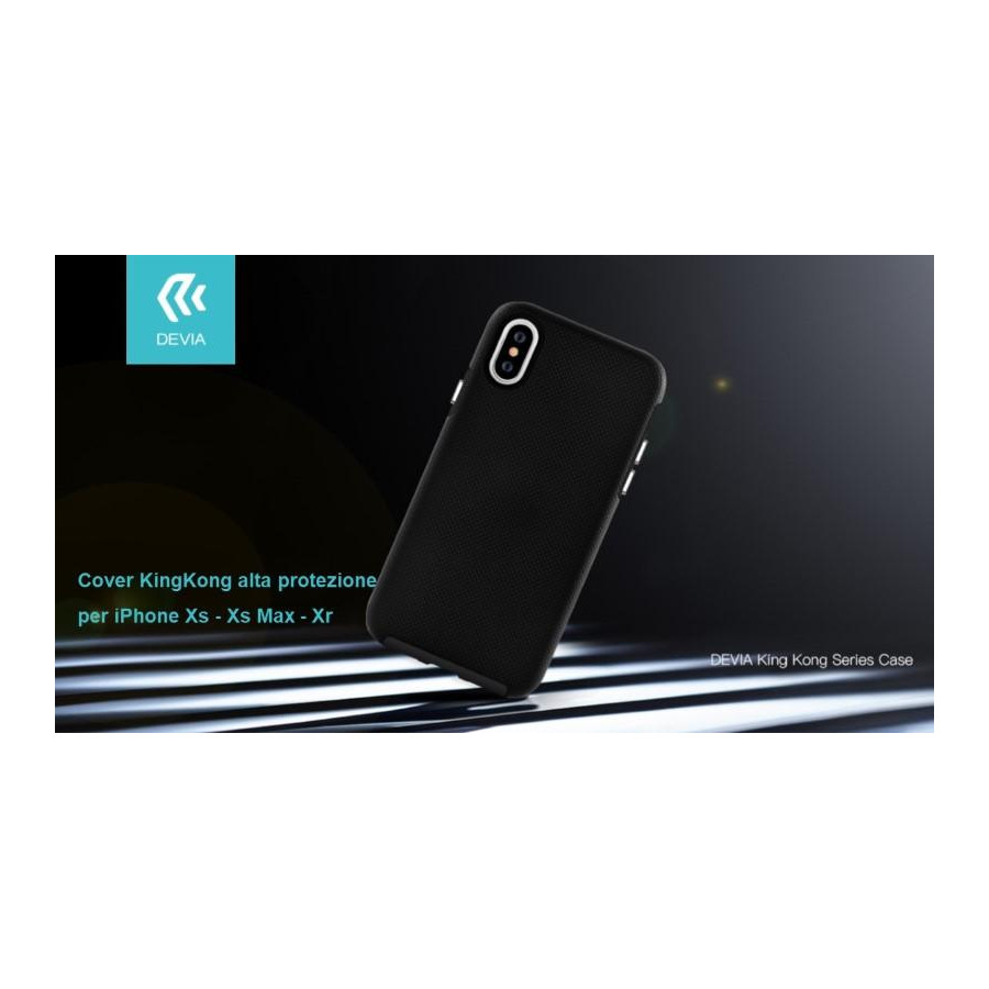 Cover KinKong alta protezione per iPhone Xr 6.1 Nero