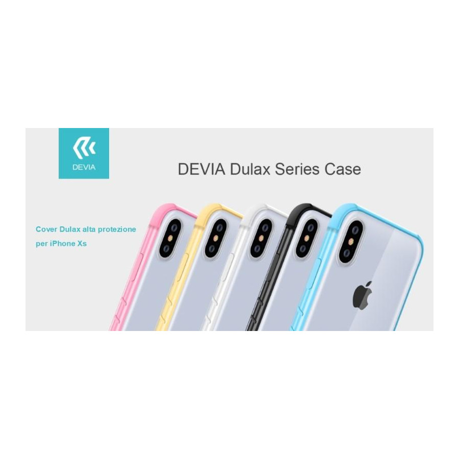 Cover Dulax alta protezione per iPhone Xs 5.8 Nera