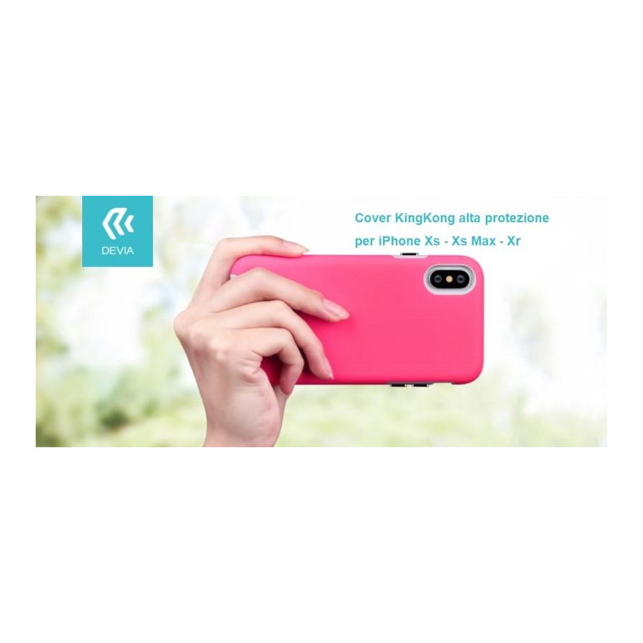 Cover KinKong alta protezione per iPhone Xs Max 6.5 Rosso ch