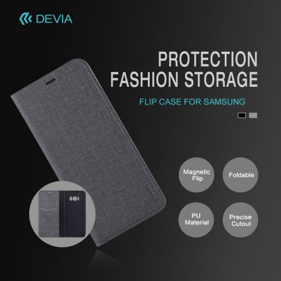Cover libro Devia Flip Case per Huawei Honor Y5 II Nera