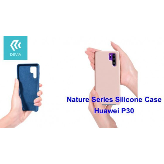 Cover Nature in Silicone per Huawei P30 flessibile Rosa