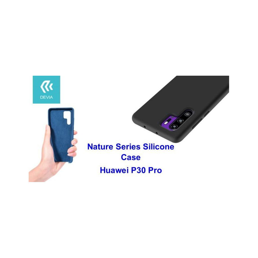 Cover Nature in Silicone per Huawei P30 Pro flessibile Nera
