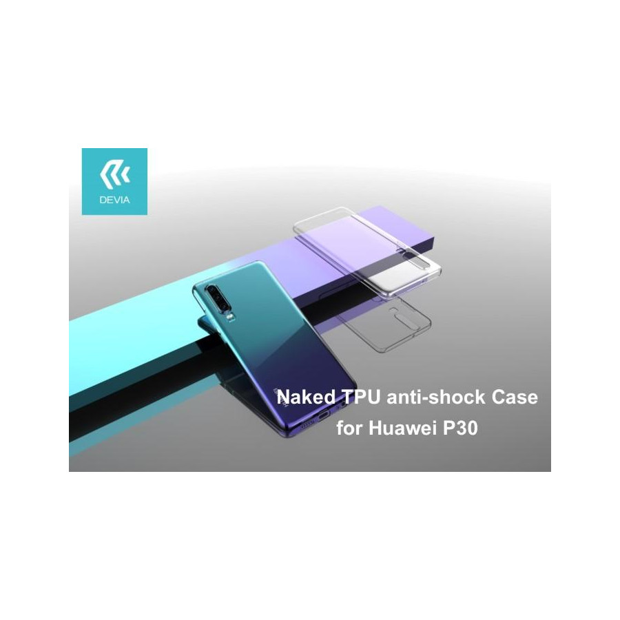 Cover in TPU Alta protezione per Huawei P30 Trasparente